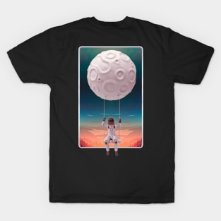 astronaut on the moon T-Shirt